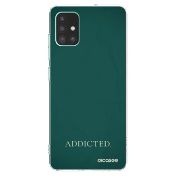 Picasee silikonový průhledný obal pro Samsung Galaxy M51 M515F - Addicted