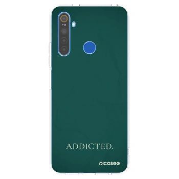 Picasee silikonový průhledný obal pro Realme 5 - Addicted