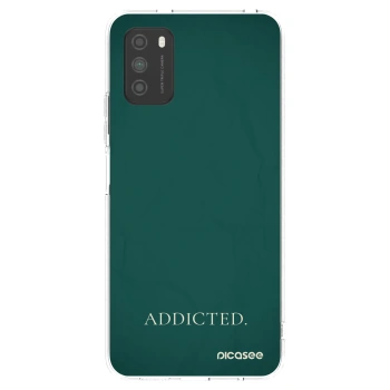 Picasee silikonový průhledný obal pro Xiaomi Poco M3 - Addicted
