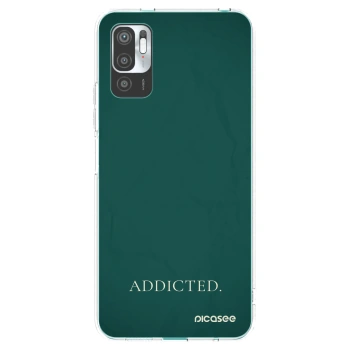 Picasee silikonový průhledný obal pro Xiaomi Redmi Note 10 5G - Addicted