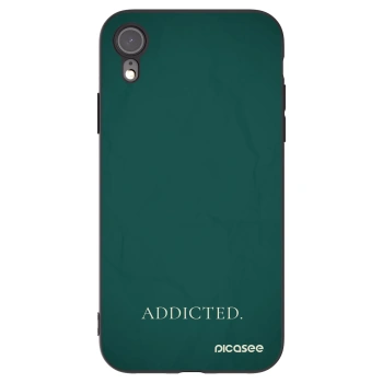 Picasee silikonový černý obal pro Apple iPhone XR - Addicted
