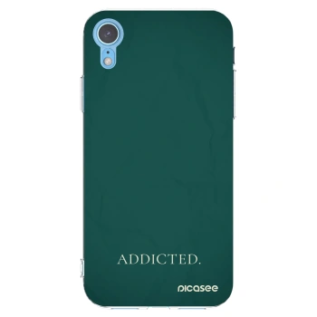 Picasee silikonový průhledný obal pro Apple iPhone XR - Addicted