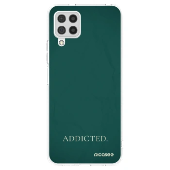 Picasee silikonový průhledný obal pro Samsung Galaxy A22 A225F 4G - Addicted
