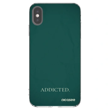 Picasee silikonový průhledný obal pro Apple iPhone XS Max - Addicted