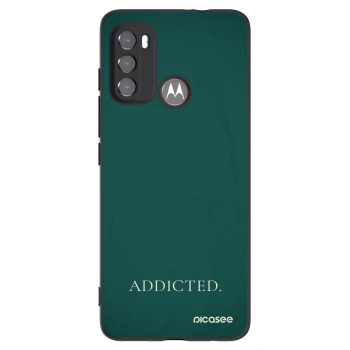 Picasee silikonový černý obal pro Motorola Moto G60 - Addicted