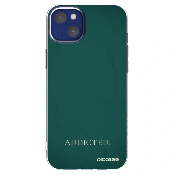 Picasee silikonový průhledný obal pro Apple iPhone 14 Plus - Addicted