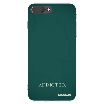 Picasee silikonový průhledný obal pro Apple iPhone 8 Plus - Addicted