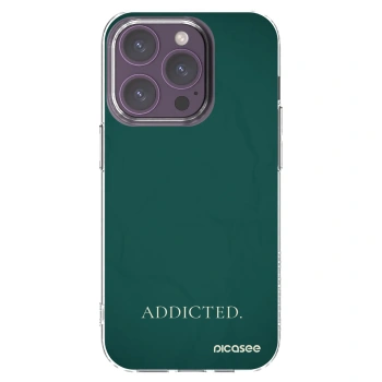 Picasee silikonový průhledný obal pro Apple iPhone 14 Pro - Addicted