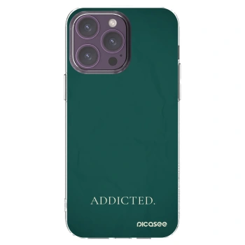 Picasee silikonový průhledný obal pro Apple iPhone 14 Pro Max - Addicted