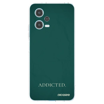 Picasee silikonový průhledný obal pro Xiaomi Redmi Note 12 5G - Addicted