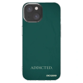 Picasee silikonový průhledný obal pro Apple iPhone 15 - Addicted