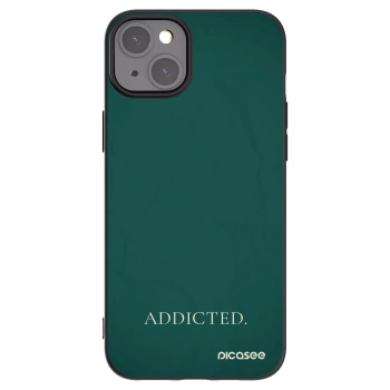Picasee silikonový černý obal pro Apple iPhone 15 Plus - Addicted
