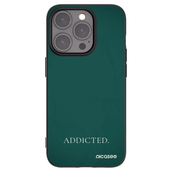 Picasee silikonový černý obal pro Apple iPhone 15 Pro - Addicted