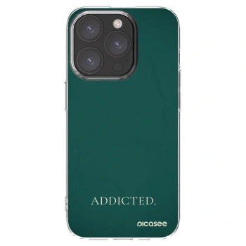 Picasee silikonový průhledný obal pro Apple iPhone 15 Pro - Addicted