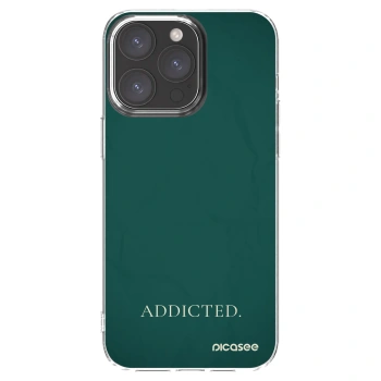 Picasee silikonový průhledný obal pro Apple iPhone 15 Pro Max - Addicted