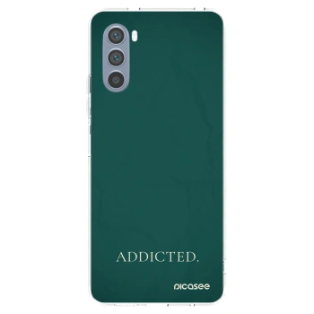 Picasee silikonový průhledný obal pro Motorola Moto G62 - Addicted