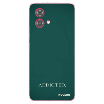 Picasee silikonový průhledný obal pro Motorola Moto G84 5G - Addicted