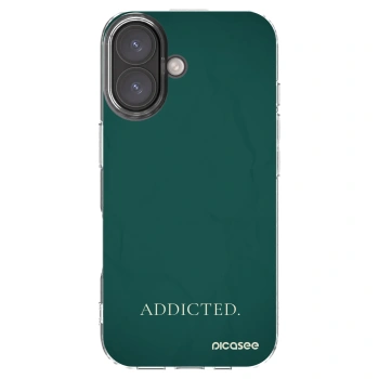Picasee silikonový průhledný obal pro Apple iPhone 16 - Addicted