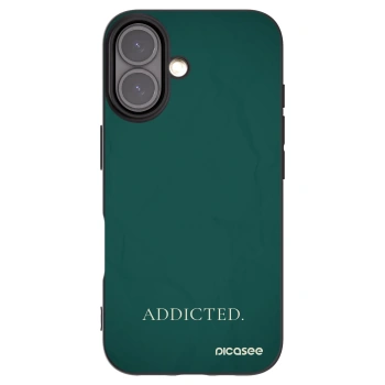 Picasee silikonový černý obal pro Apple iPhone 16 - Addicted