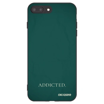 Picasee silikonový černý obal pro Apple iPhone 8 Plus - Addicted