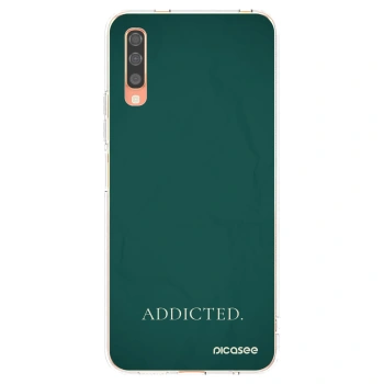 Picasee silikonový průhledný obal pro Samsung Galaxy A70 A705F - Addicted
