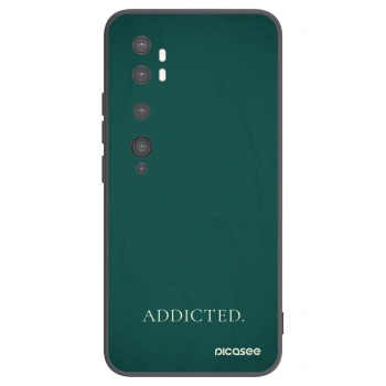 Picasee silikonový černý obal pro Xiaomi Mi Note 10 (Pro) - Addicted