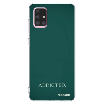 Picasee silikonový průhledný obal pro Samsung Galaxy A71 A715F - Addicted