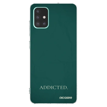 Picasee silikonový průhledný obal pro Samsung Galaxy A51 A515F - Addicted