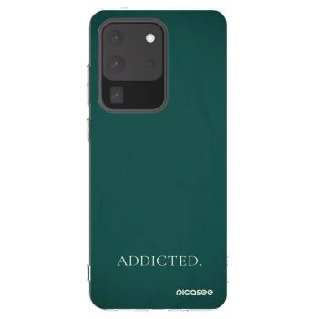 Picasee silikonový průhledný obal pro Samsung Galaxy S20 Ultra 5G G988F - Addicted