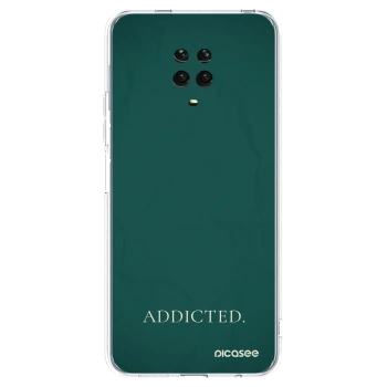 Picasee silikonový průhledný obal pro Xiaomi Redmi Note 9 Pro - Addicted