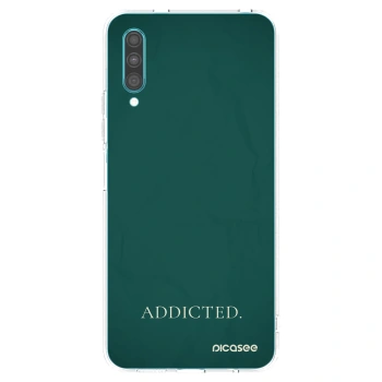 Picasee silikonový průhledný obal pro Samsung Galaxy A30s A307F - Addicted
