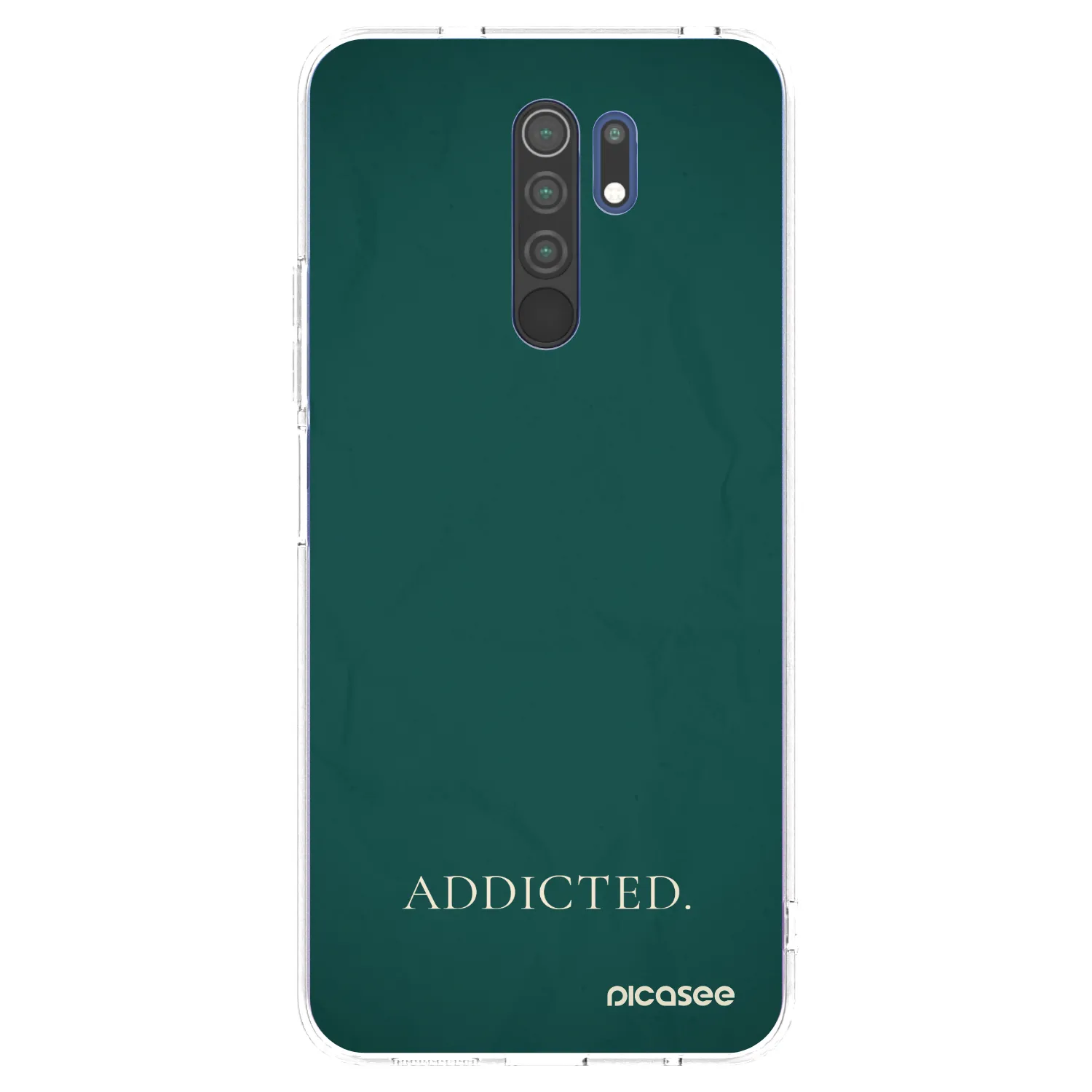 Picasee silikonový průhledný obal pro Xiaomi Redmi 9 - Addicted
