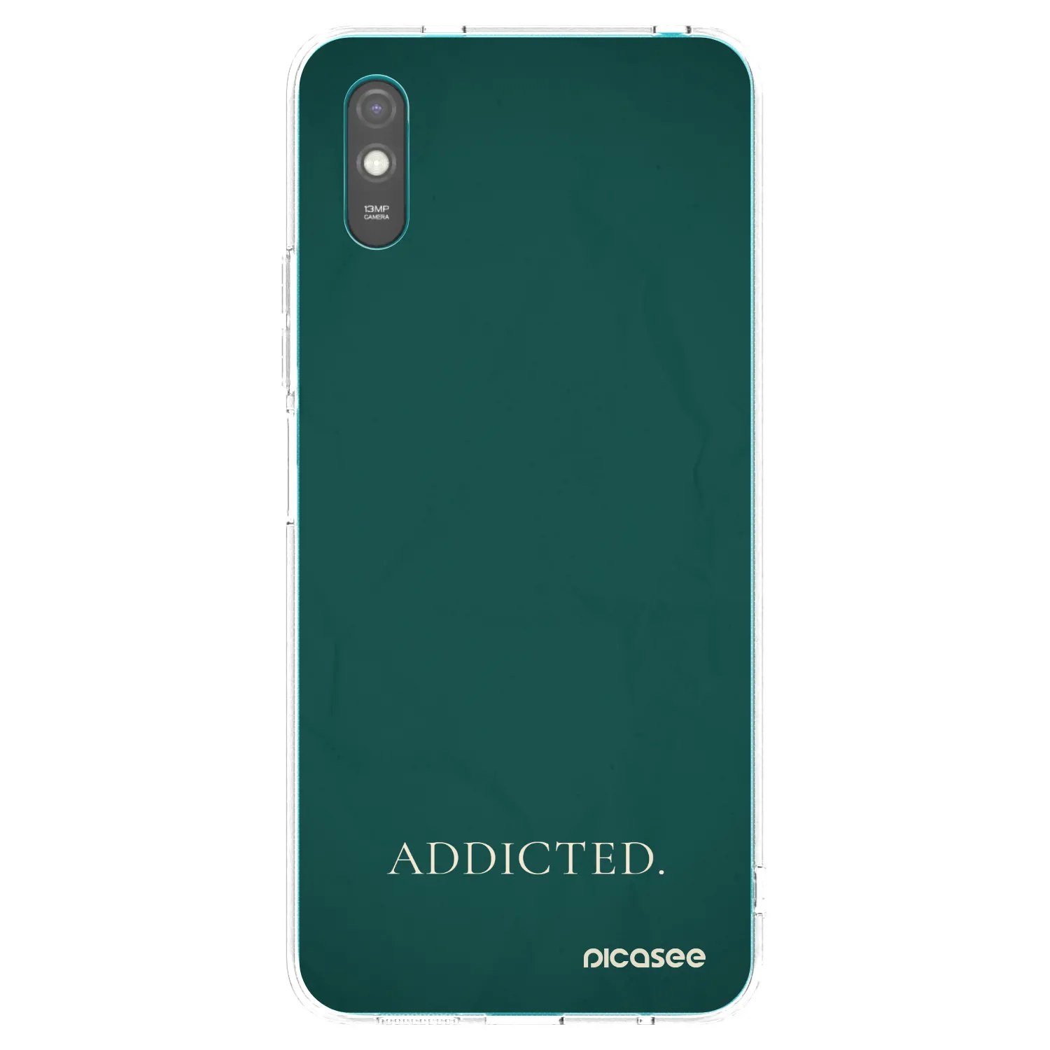Picasee silikonový průhledný obal pro Xiaomi Redmi 9A - Addicted