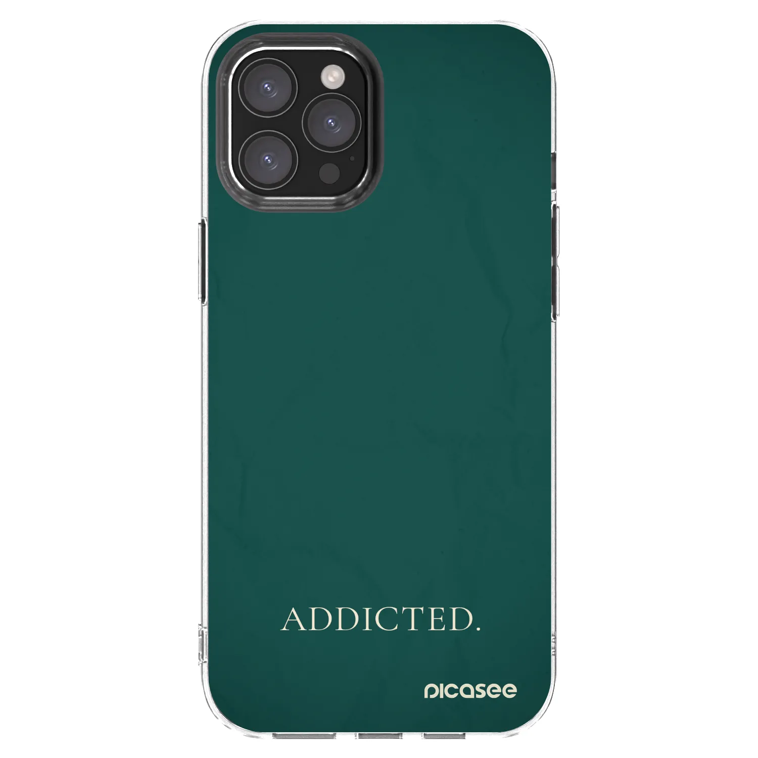 Picasee silikonový průhledný obal pro Apple iPhone 12 Pro Max - Addicted