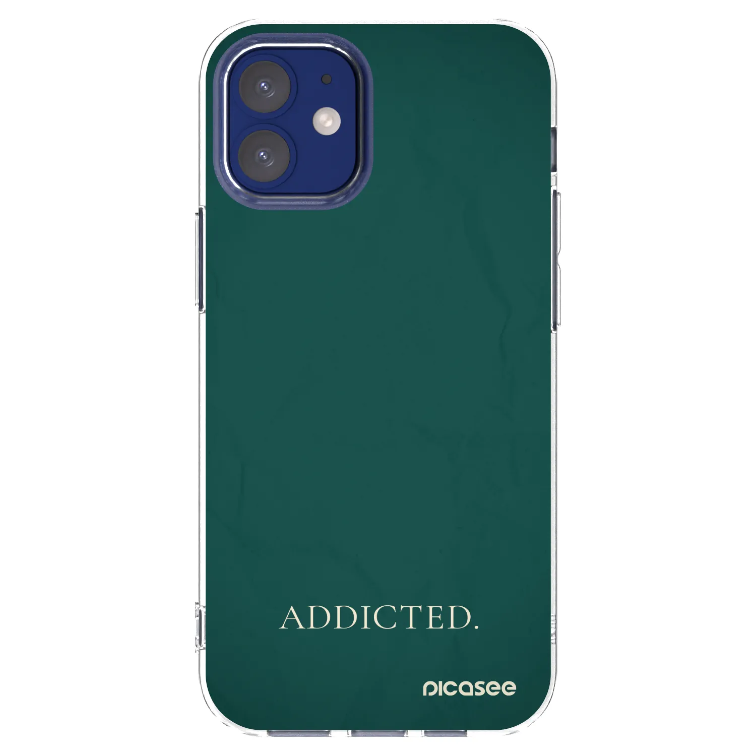 Picasee silikonový průhledný obal pro Apple iPhone 12 mini - Addicted
