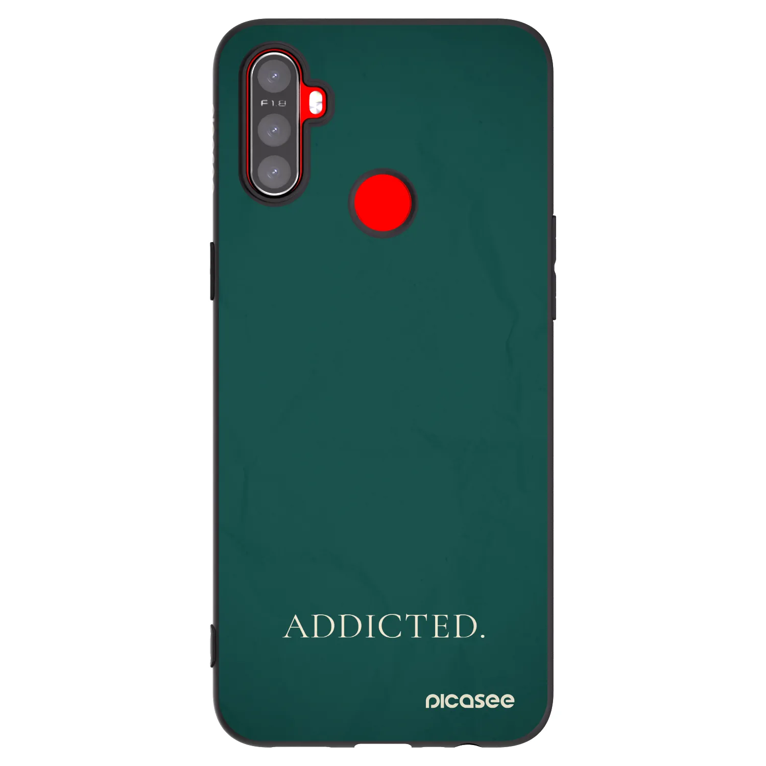 Picasee silikonový černý obal pro Realme C3 - Addicted