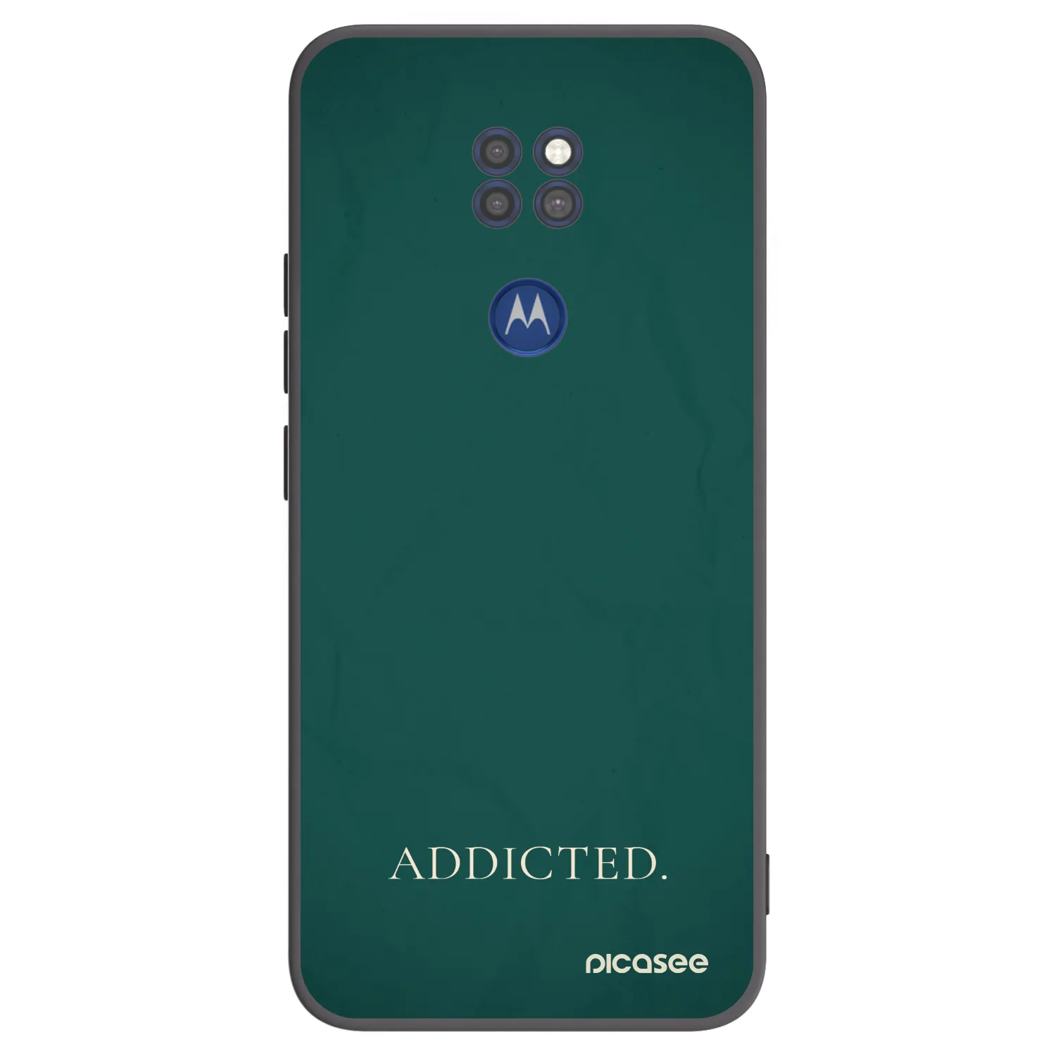 Picasee silikonový černý obal pro Motorola Moto G9 Play - Addicted