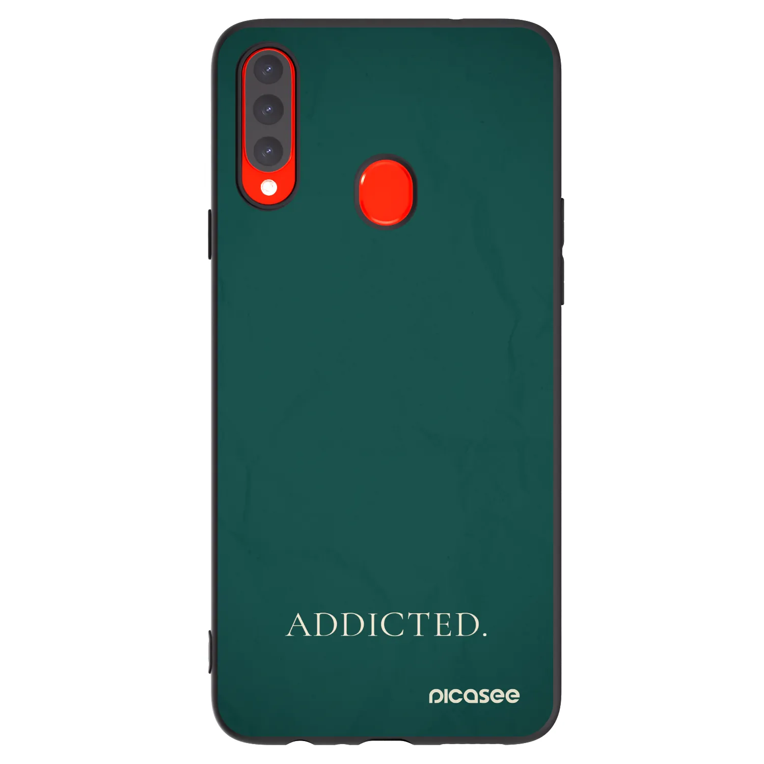 Picasee silikonový černý obal pro Samsung Galaxy A20s - Addicted