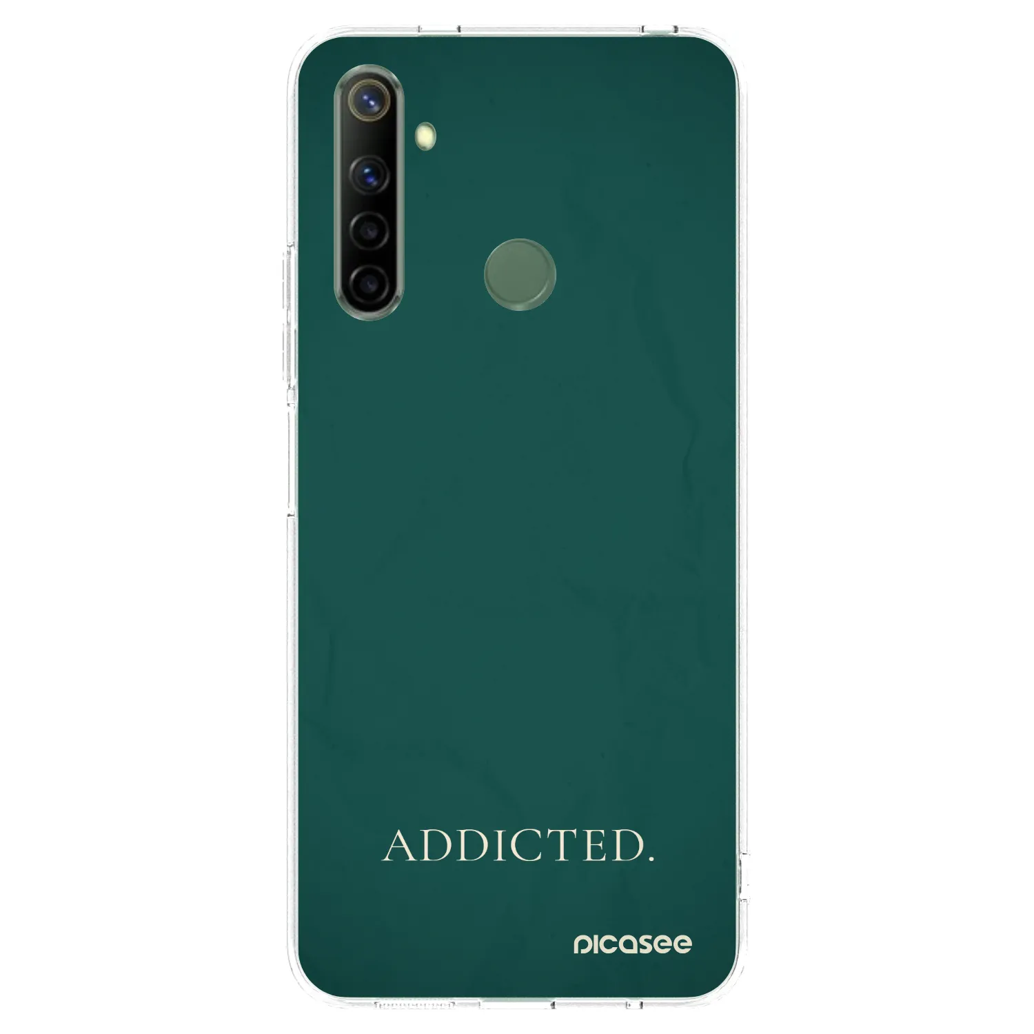 Picasee silikonový průhledný obal pro Realme 6i - Addicted