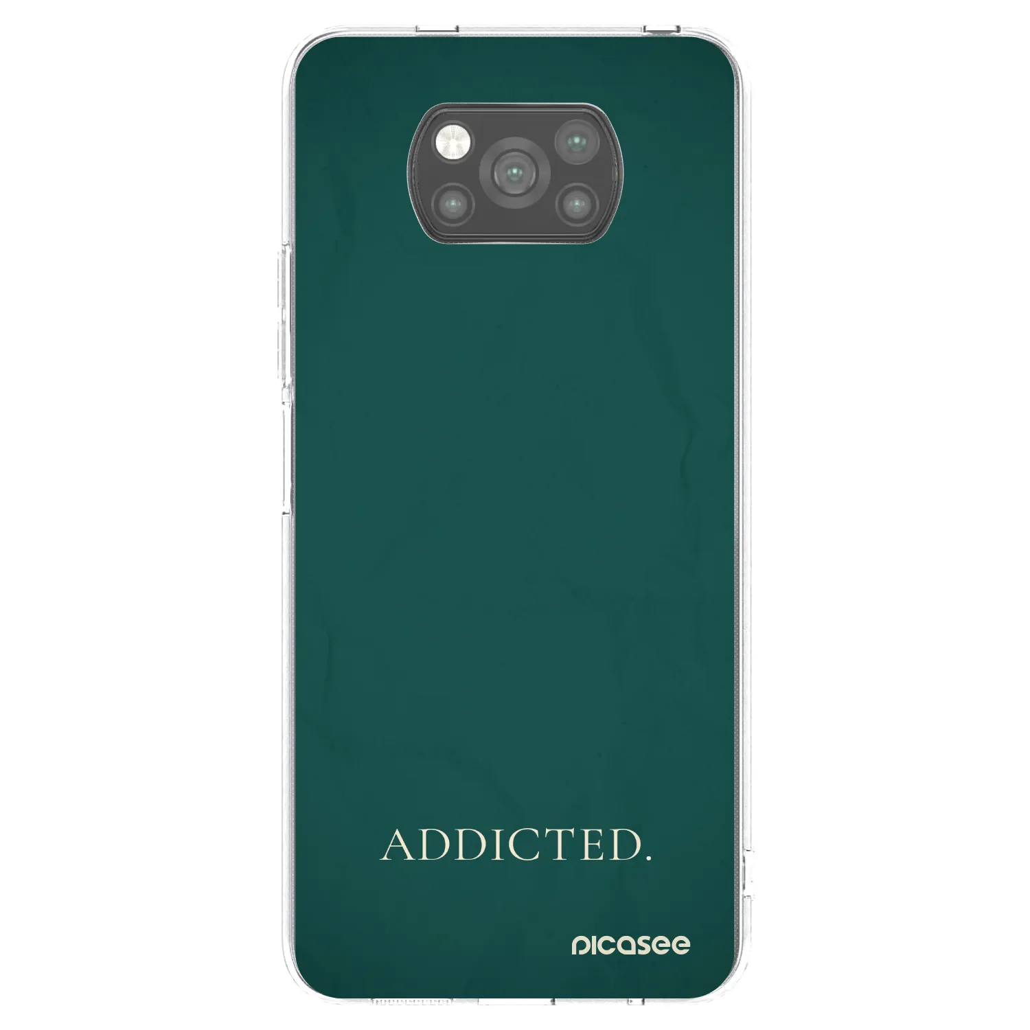 Picasee silikonový černý obal pro Xiaomi Poco X3 Pro - Addicted