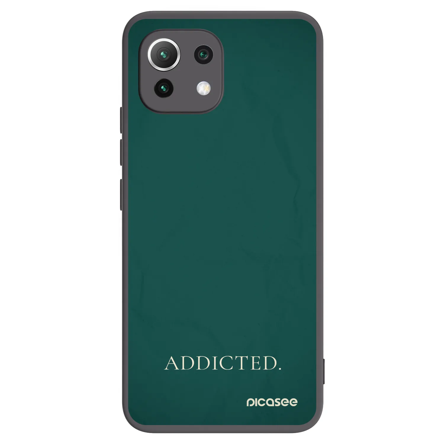 Picasee silikonový černý obal pro Xiaomi Mi 11 Lite - Addicted