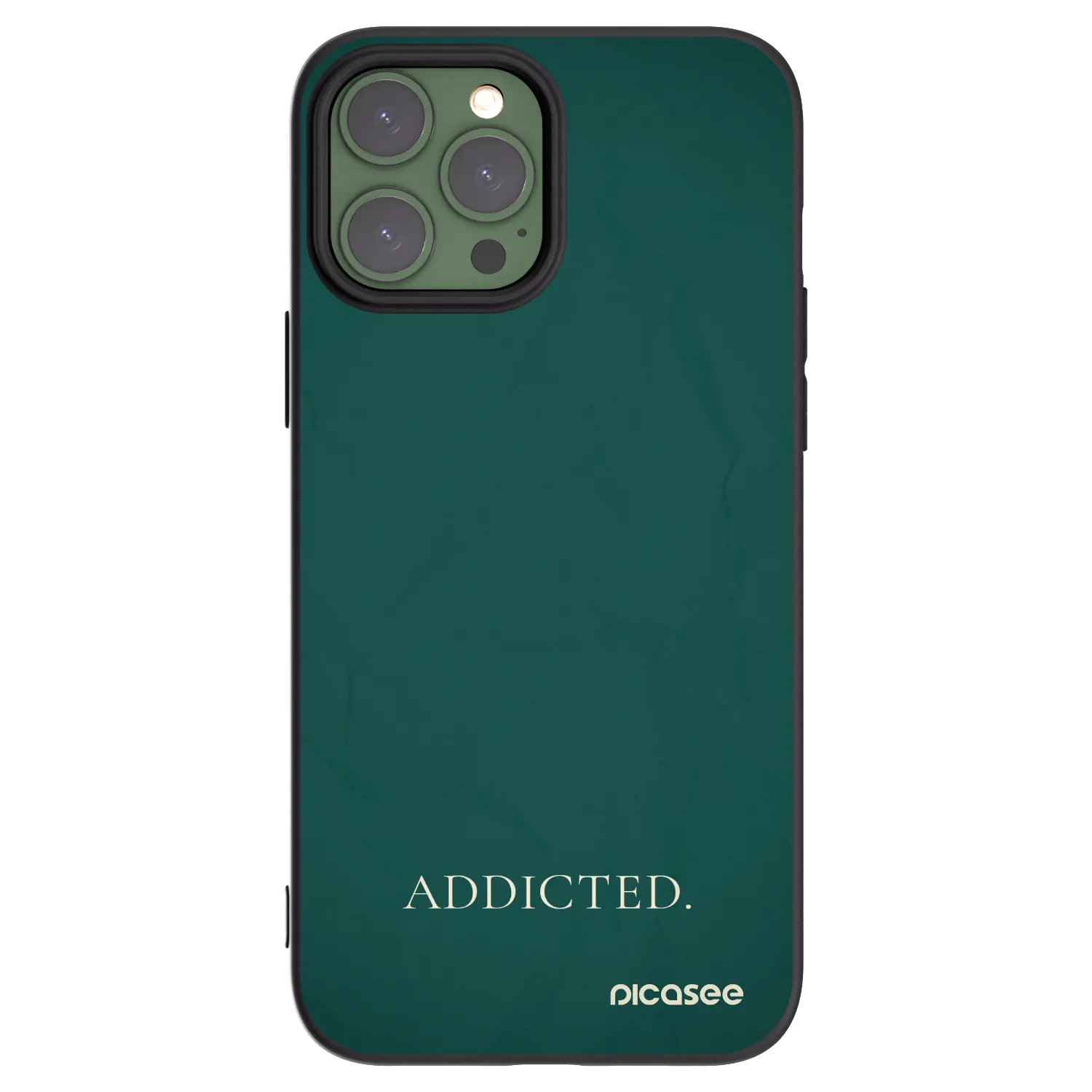 Picasee silikonový černý obal pro Apple iPhone 13 Pro Max - Addicted