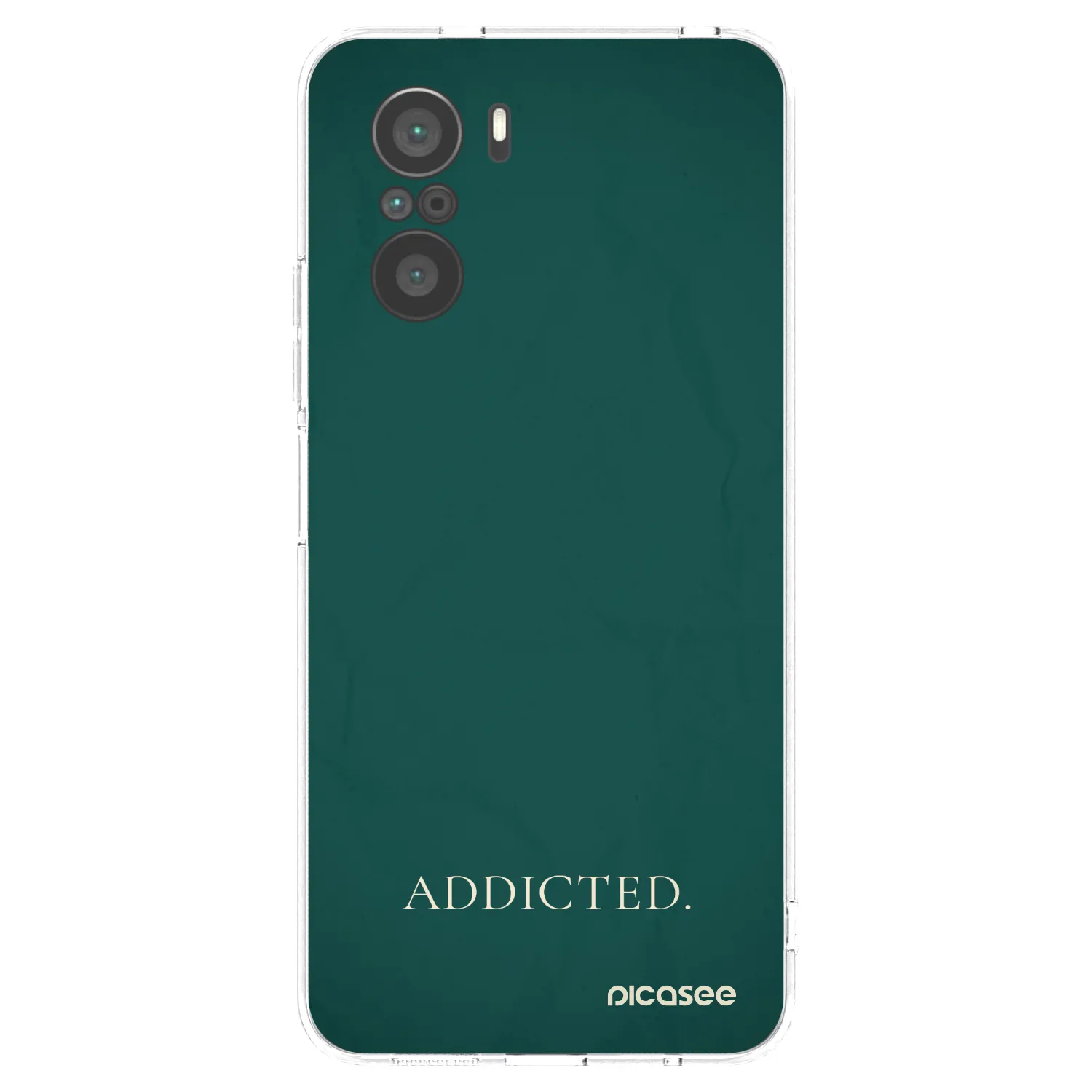 Picasee silikonový průhledný obal pro Xiaomi Poco F3 - Addicted