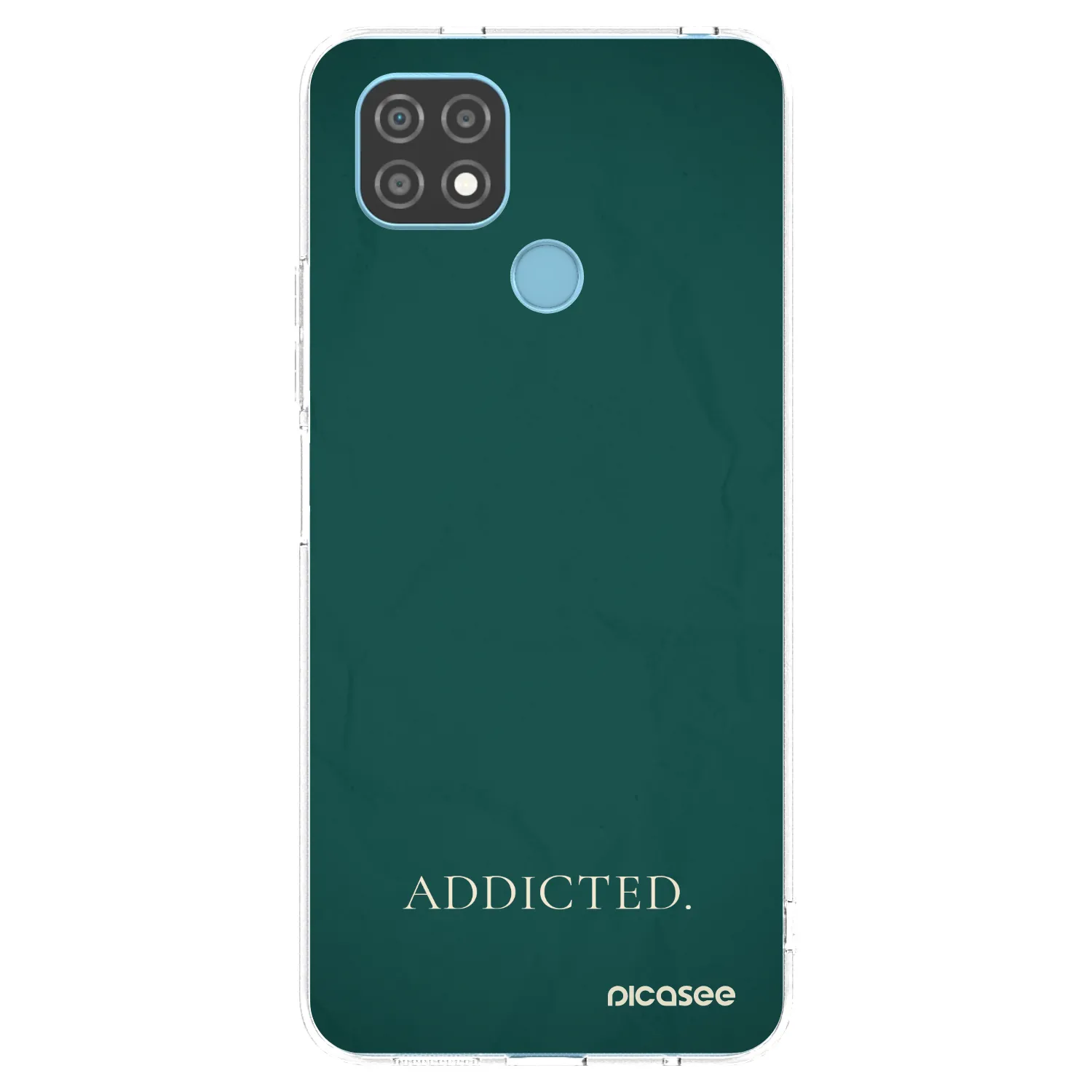 Picasee silikonový průhledný obal pro Realme C21 - Addicted