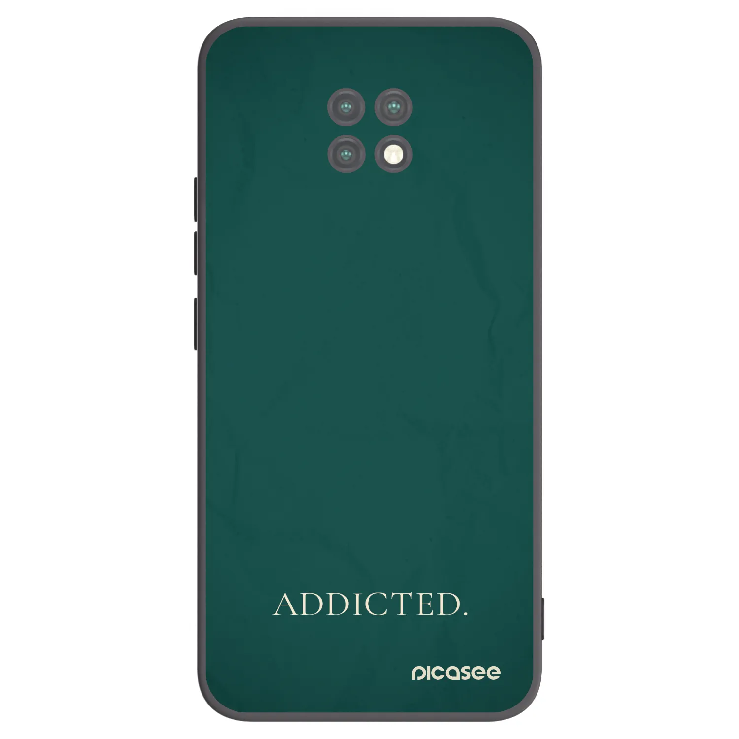 Picasee silikonový černý obal pro Xiaomi Redmi Note 9T - Addicted