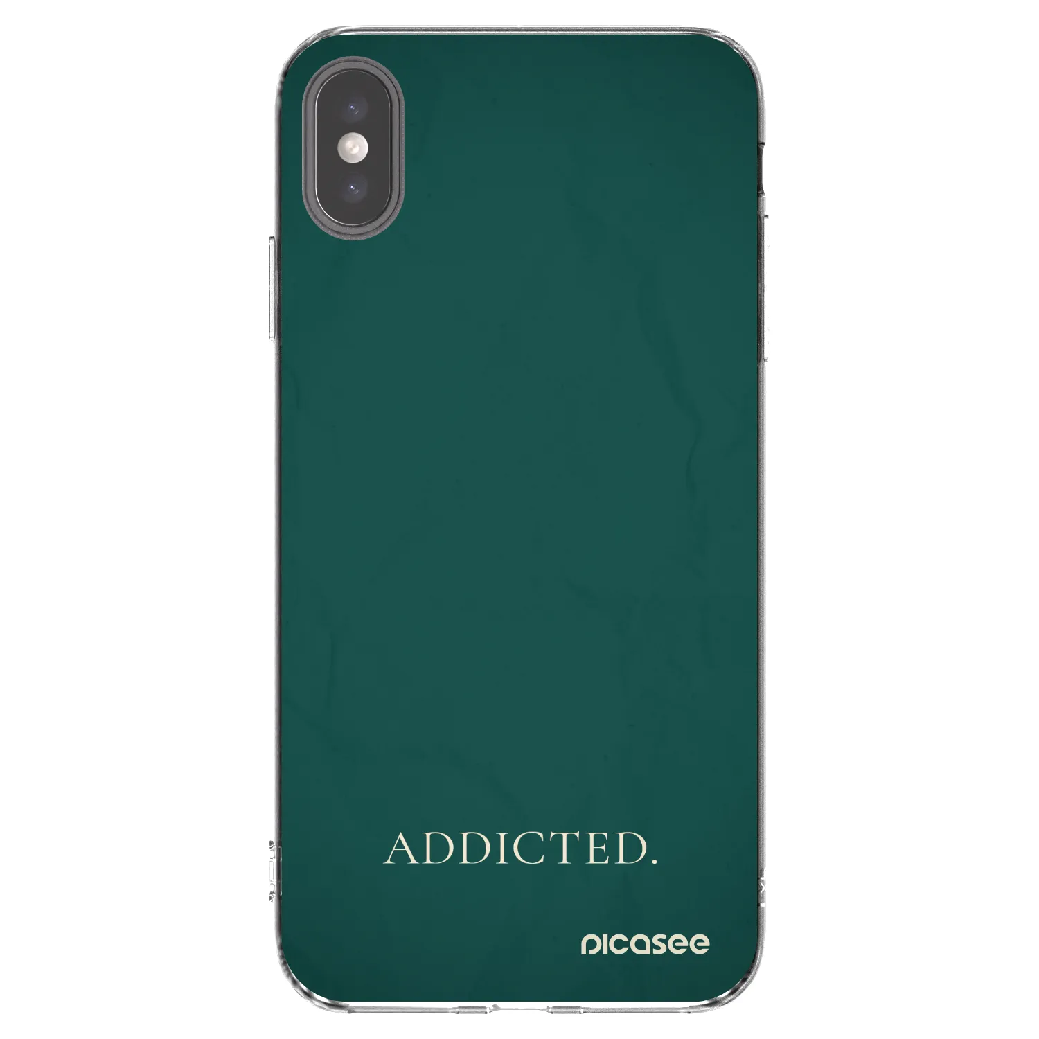 Picasee silikonový průhledný obal pro Apple iPhone XS Max - Addicted