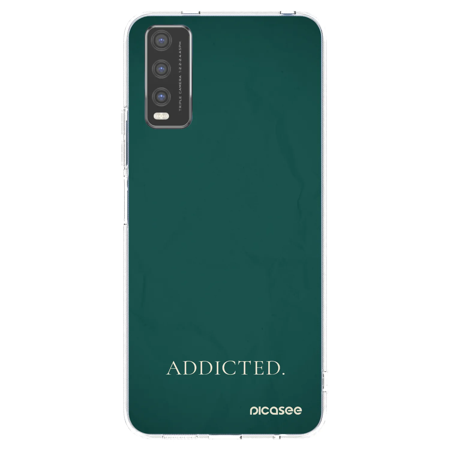 Picasee silikonový průhledný obal pro Vivo Y20s - Addicted