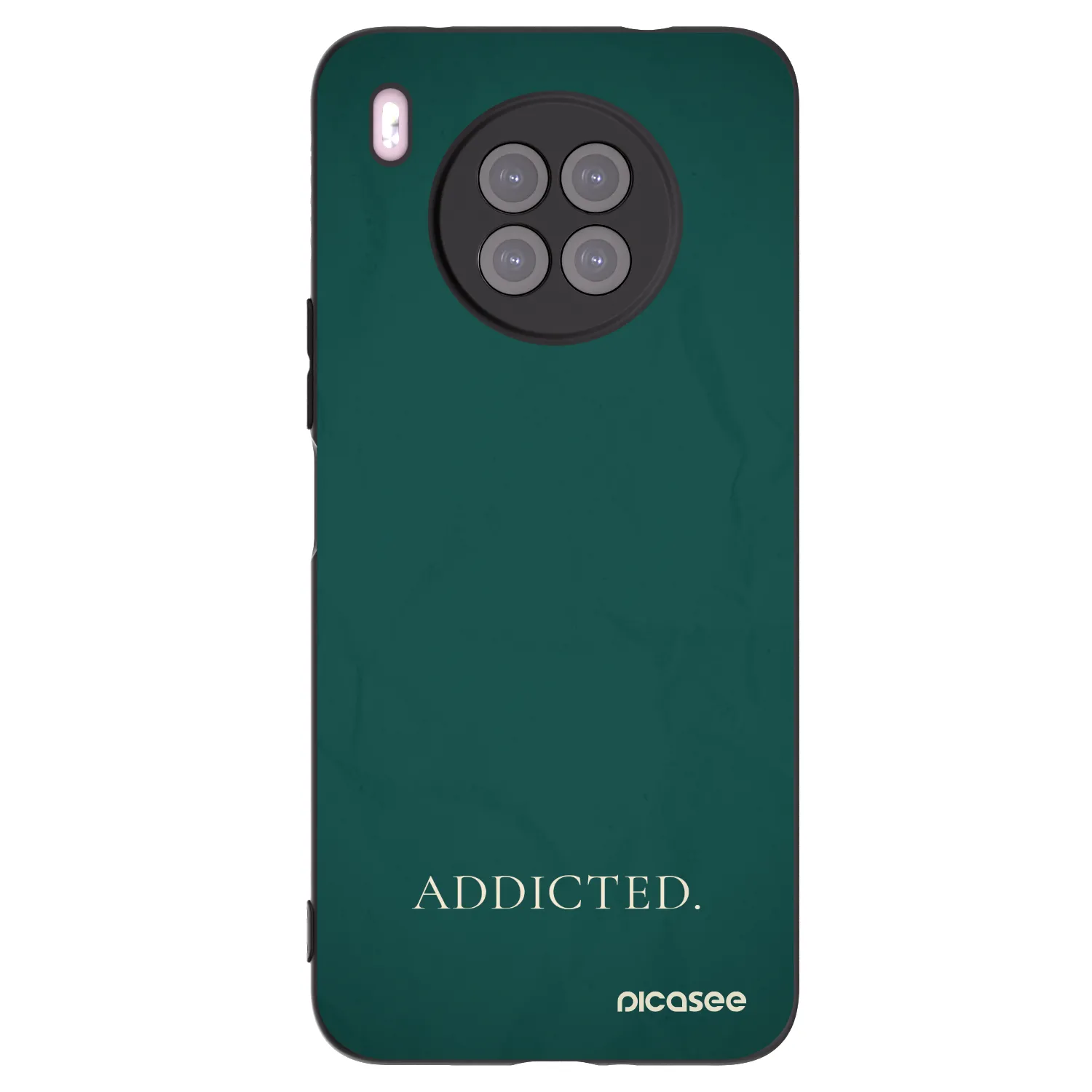 Picasee silikonový černý obal pro Huawei Nova 8i - Addicted
