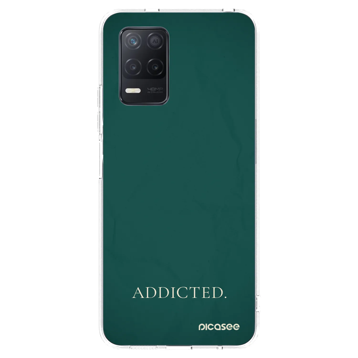 Picasee silikonový průhledný obal pro Realme 8 5G - Addicted