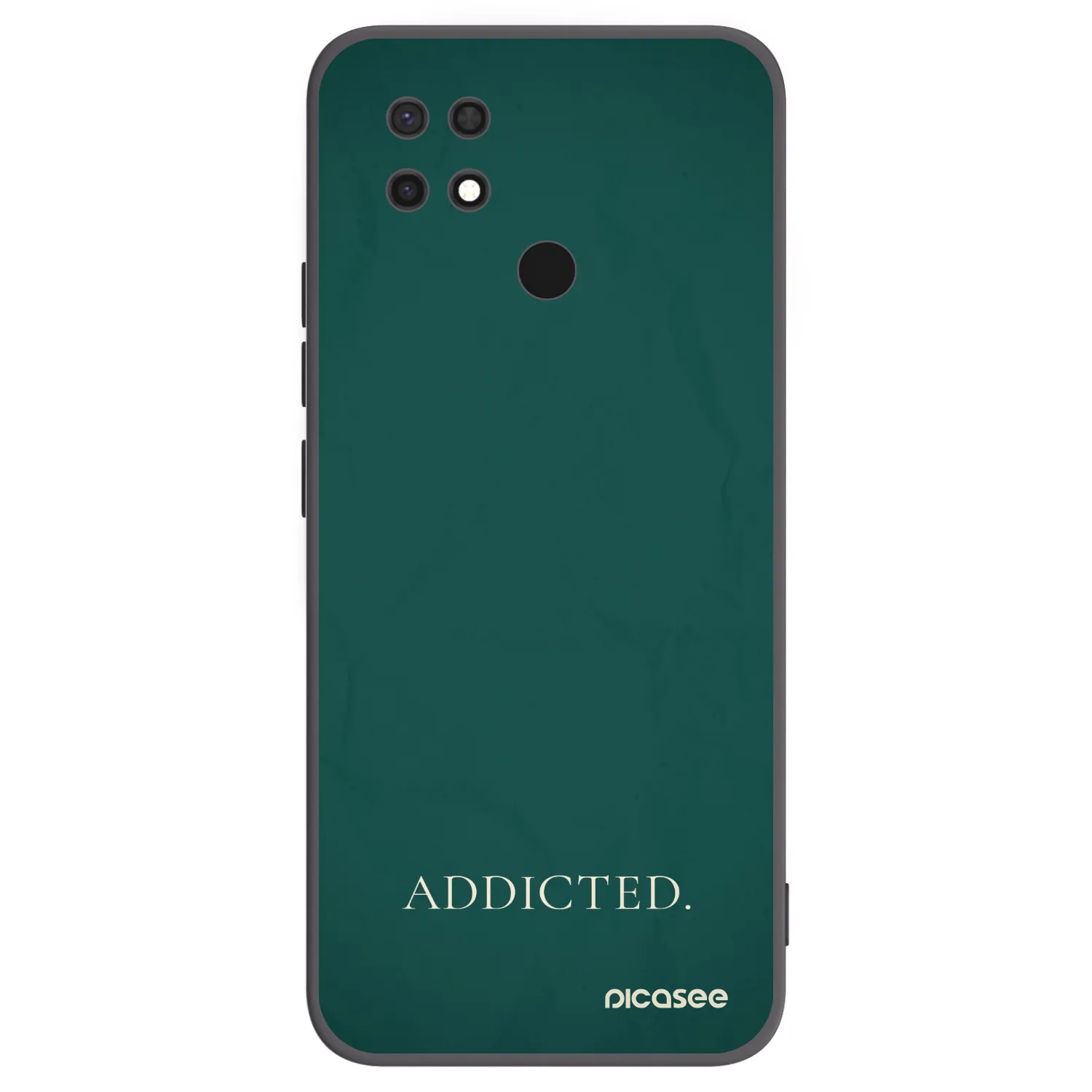 Picasee silikonový černý obal pro Xiaomi Redmi 10C - Addicted